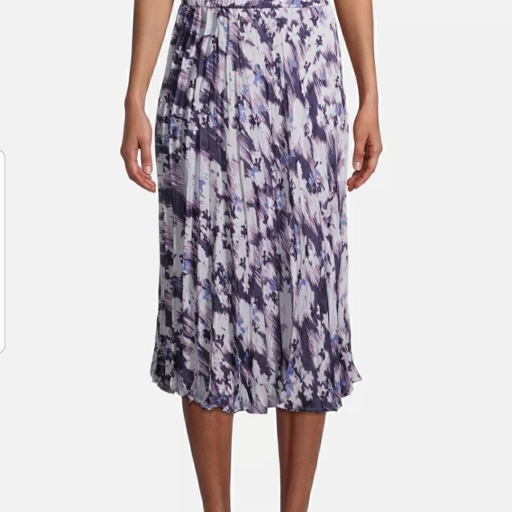 𝅺Time and Tru Women's Midi Crinkle Skirt Size M